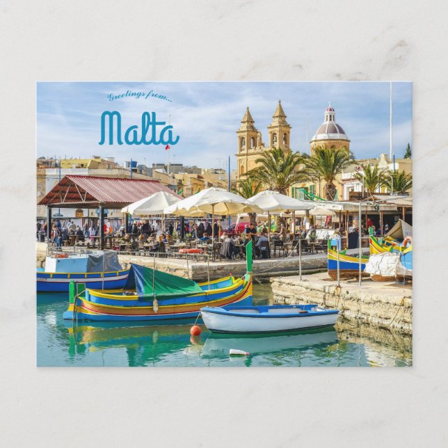 Magvely Marsaxlokk Malta Carte postale (Devant)