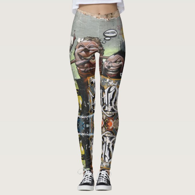 Mah coza, Graffiti, Espagne Leggings personnalisés (Devant)