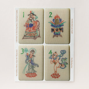 Mah-Jong Fleur tuiles Puzzle