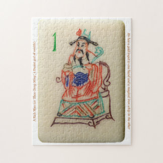 Mah-Jong, tuile à fleurs Puzzle