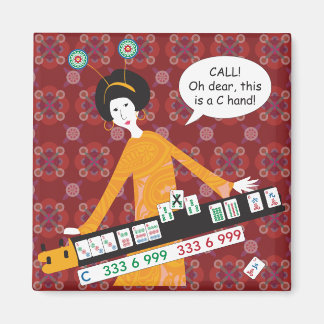 Mah Jongg C Hand Magnet