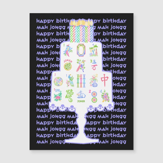 Mah Jongg Cake Anniversaire (Devant)