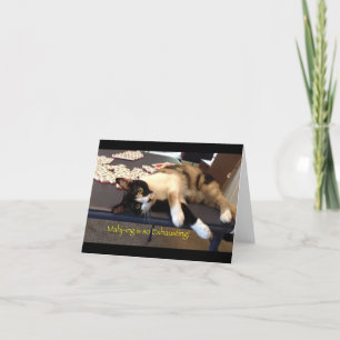 Mah Jongg Carte pour notes "Mahj-ing est épuisant