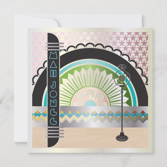 Mah Jongg Deco Ballroom Carte Plat (Devant)