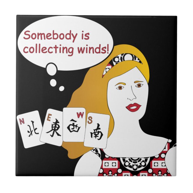 Mah Jongg Dit : Carreaux De Vents (Devant)