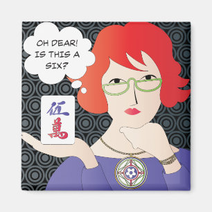 Mah Jongg Dit Cracks Magnet