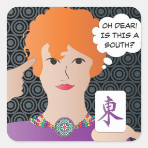 Mah Jongg dit Stickers Vents