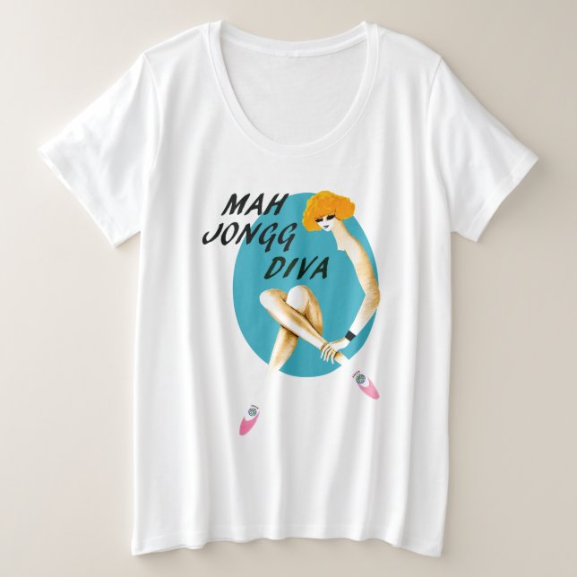 Mah Jongg Diva Plus Taille Chemise (Design devant)