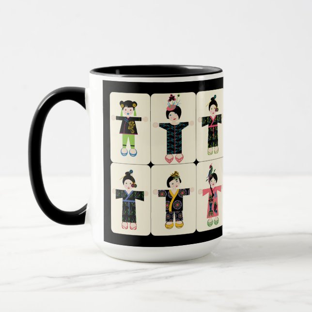 Mah Jongg Dolls Mug (Gauche)