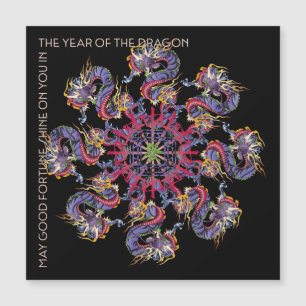Mah Jongg Dragon Year Flat Magnet