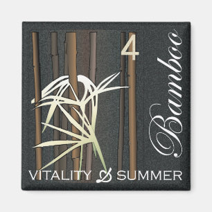 Mah Jongg Fleurs Bambou Magnet