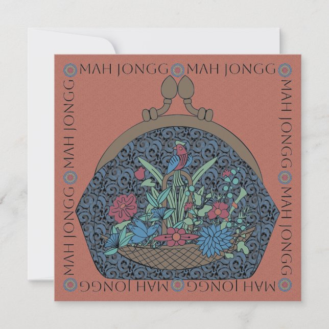 Mah Jongg Flower Purge Carte Plat (Devant)