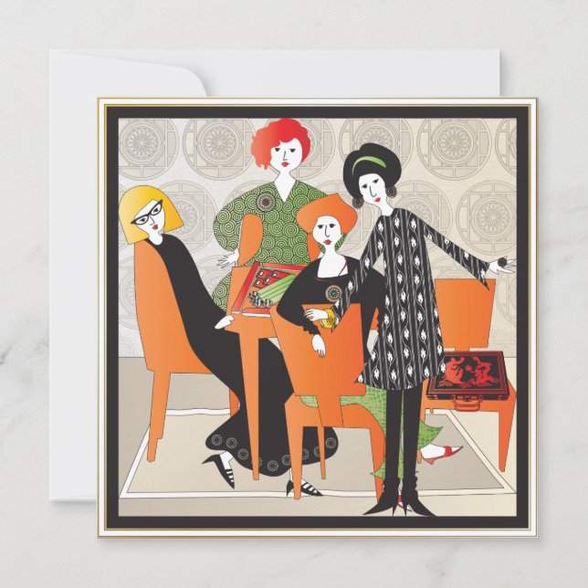 Mah Jongg Game Carte Plat (Devant)