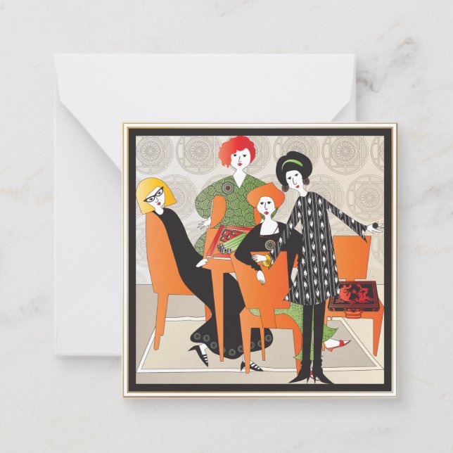 Mah Jongg Jeu petite carte plate (Devant)