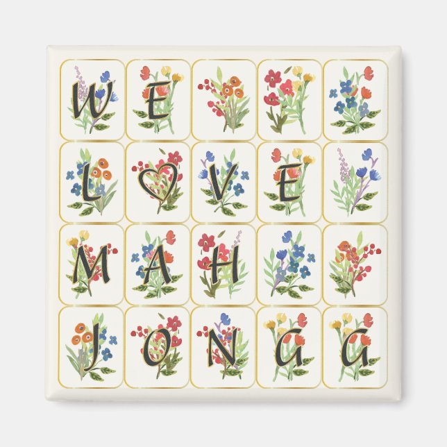 Mah Jongg Love Magnet (Devant)