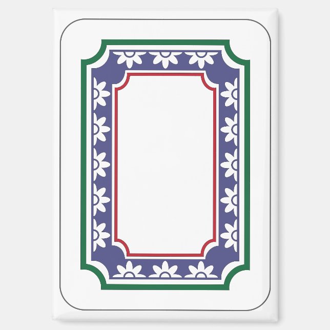 Mah Jongg Magnet de dragon blanc (Recto)