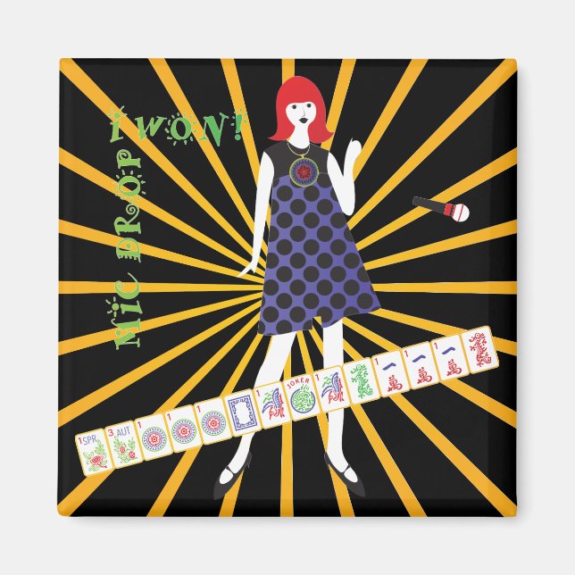 Mah Jongg Magnet de la boîte à lettres (Devant)