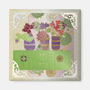 Mah Jongg - Magnet de table verte