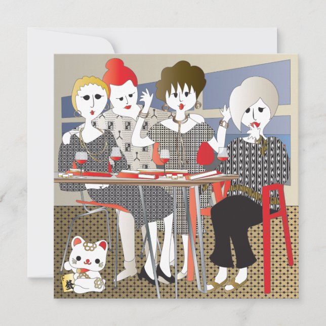 Mah Jongg MAHJ ! Carte simple (Devant)