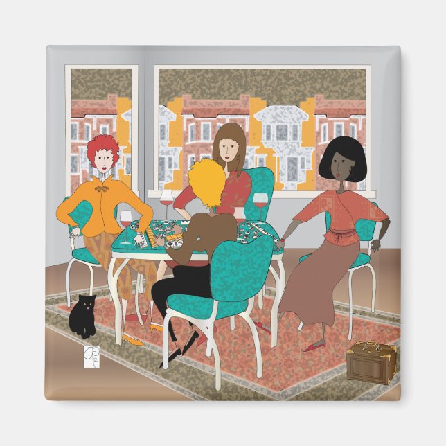 Mah Jongg Mahj Magnet de nuit (Devant)