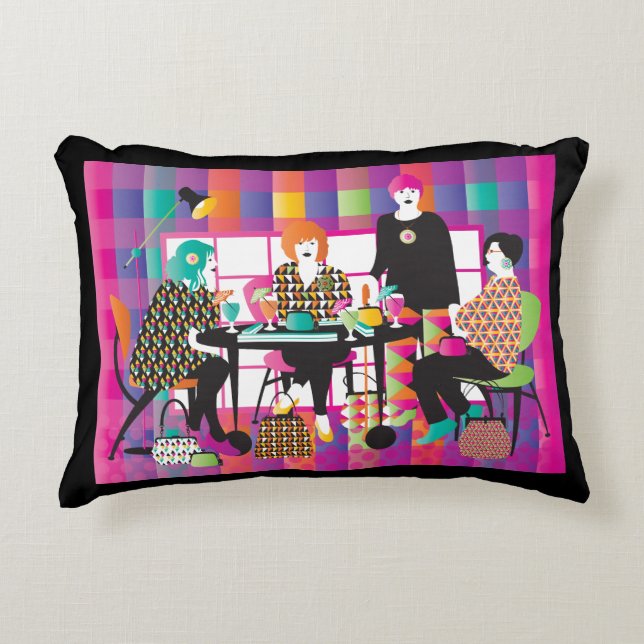 Mah Jongg Memphis Style Coussin (Devant)