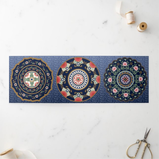 Mah Jongg Motifs triple carte (Extérieur)