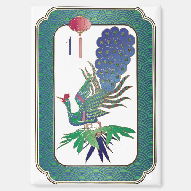 Mah Jongg One Bam Magnet (Recto)