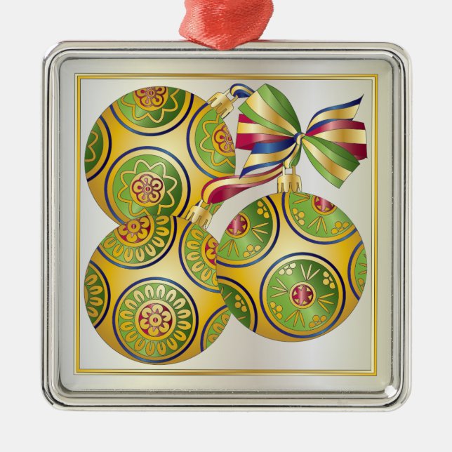 Mah Jongg Ornements de Noël (Devant)