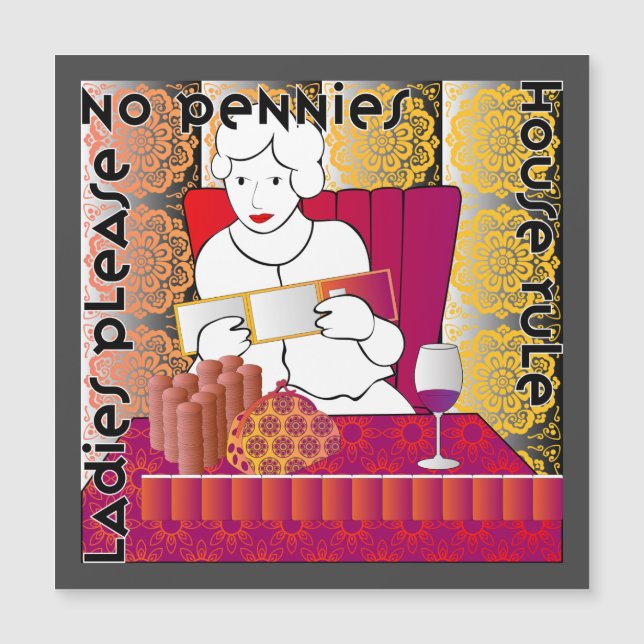 Mah Jongg Pas d'aimant de coton (Devant)