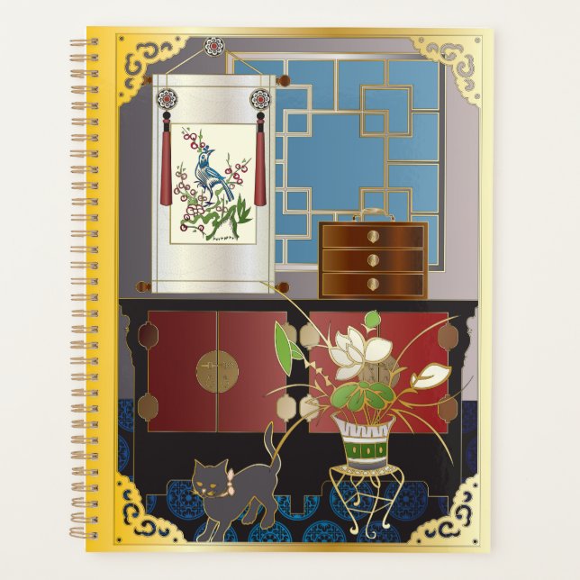 Mah Jongg Red Cabinet Planer (Devant)