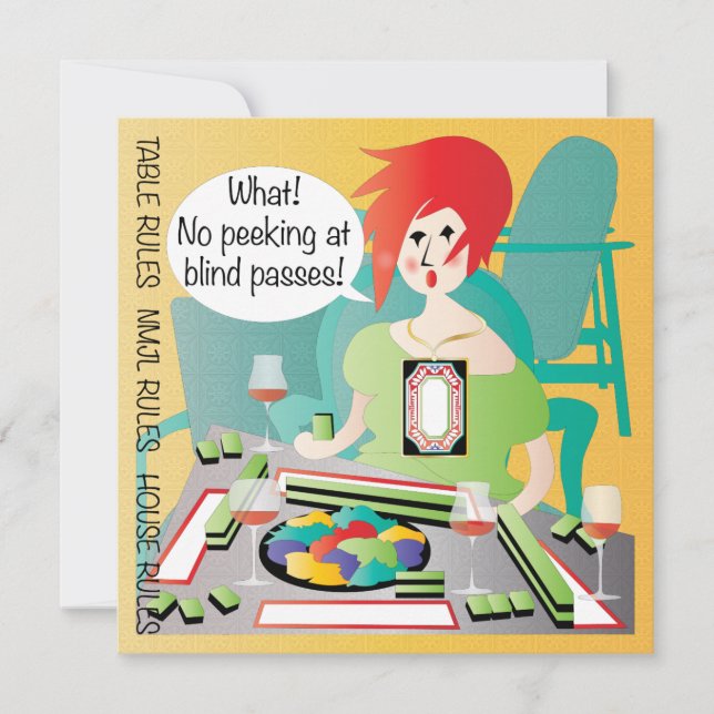 Mah Jongg Sayings Peek Pass (Devant)