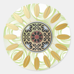 Mah Jongg Starburst Points Stickers