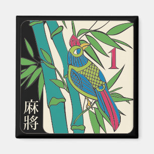 Mah Jongg Tiles Bird Magnet