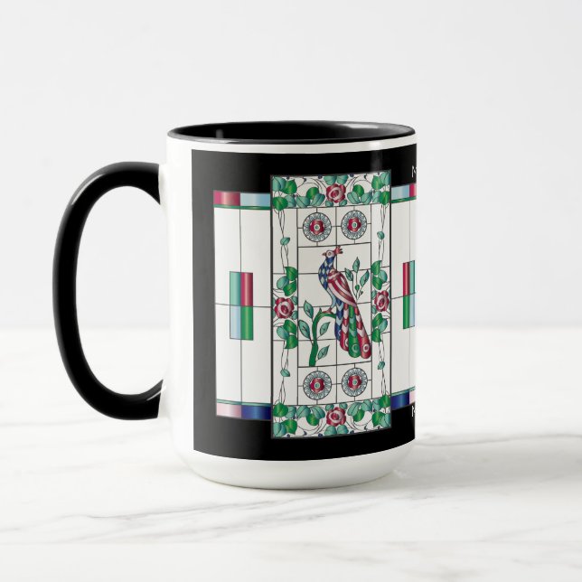 Mah Jongg Tissu Verre Mug (Gauche)