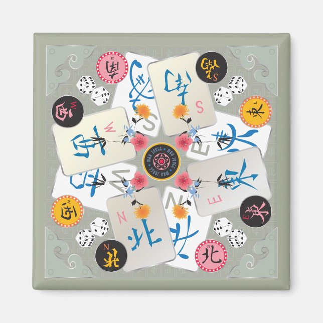 Mah Jongg Winds Magnet (Devant)