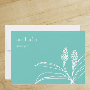 mahalo floral tropical TURQUOISE merci
