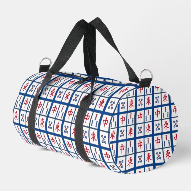 Mahjong Carreaux Design Duffel Sac (Coin gauche)