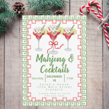 Mahjong Cocktails Grandmillennial Noël