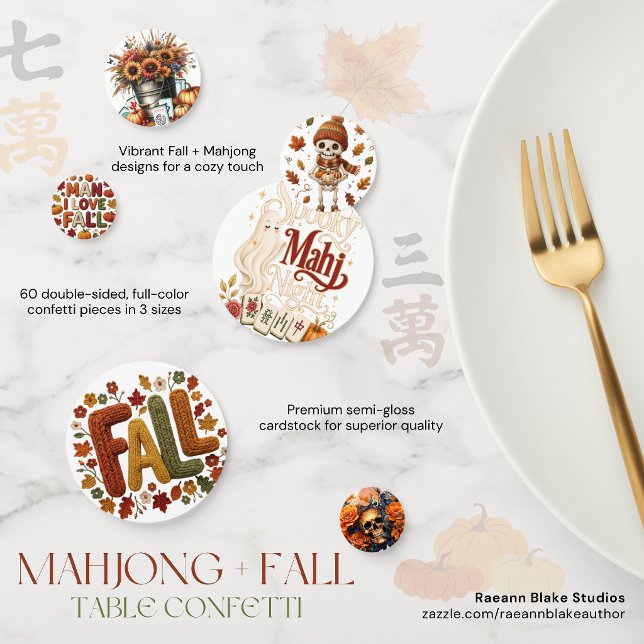 Mahjong + Confettis de Table Thématiques Automne (Créateur téléchargé)