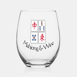 Mahjong Design Verre sans pierre