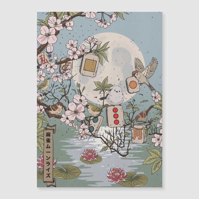 Mahjong Lever de lune (Devant)