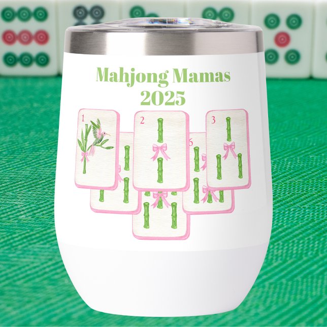 Mahjong Mamas Mahjong Bamboo Tiles Bows Coquette (Créateur téléchargé)