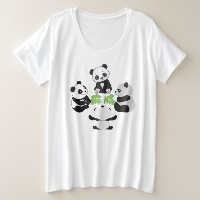 Mahjong Panda Cute Funny (Design devant)