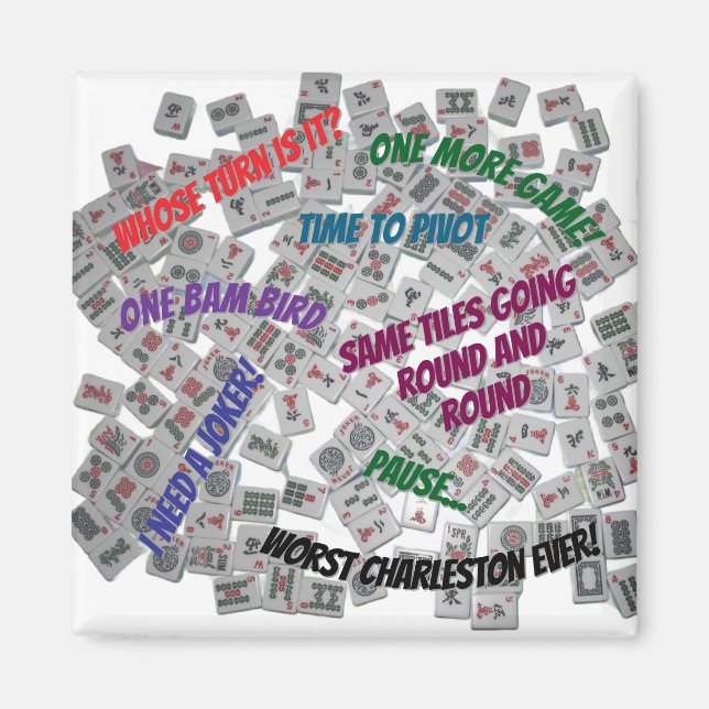 Mahjong Sayings Magnet (Devant)