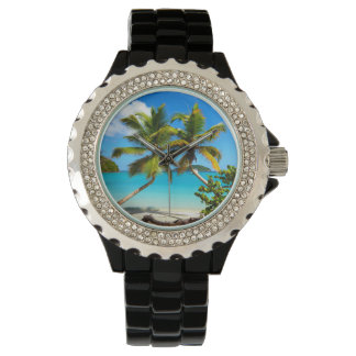 Maho Bay Beach Palm Trees - Montres St John