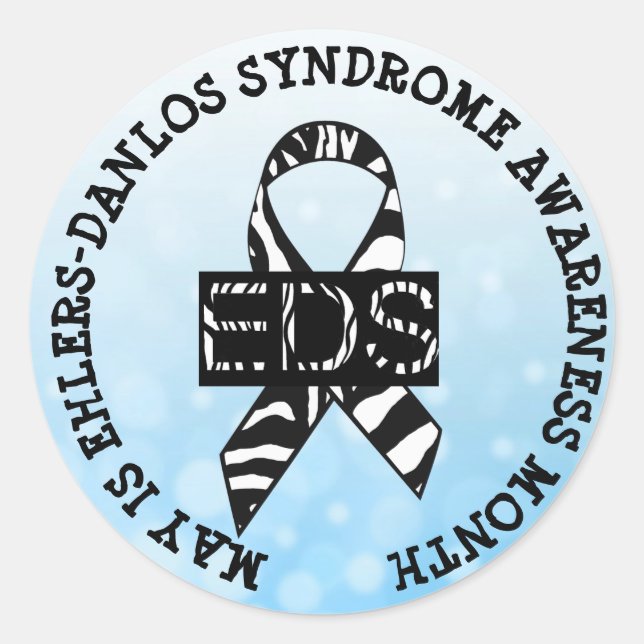 Mai est Ehlers-Danlos syndrome Stickers Mois (Devant)