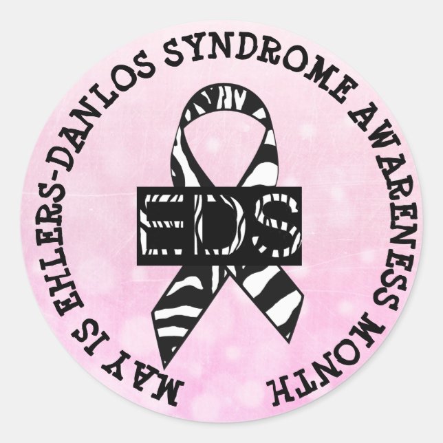 Mai est Ehlers-Danlos syndrome Stickers Mois (Devant)