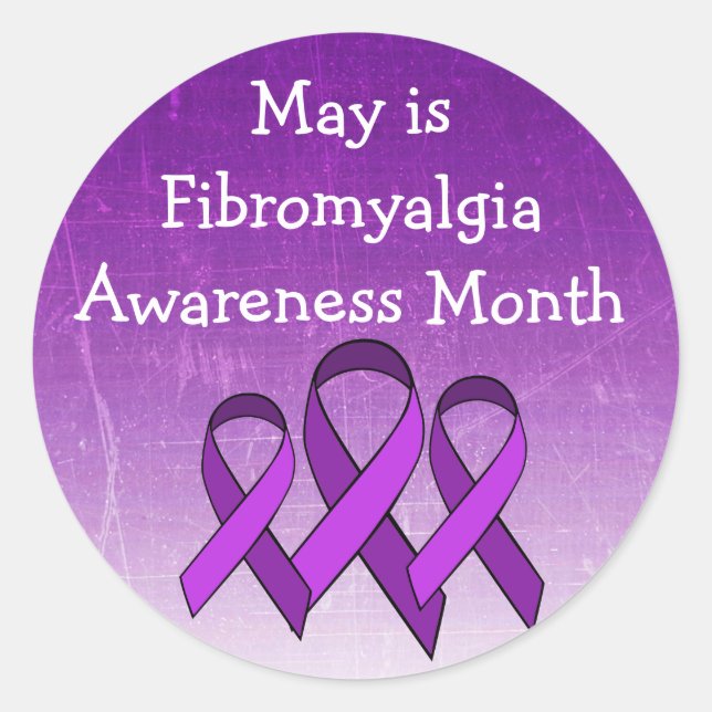 Mai est Fibromyalgie Stickers Mois de sensibilisat (Devant)