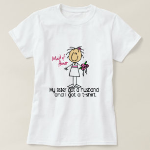 Maid Of Honor Stick Figure I A Obtenu Un TShirt (S