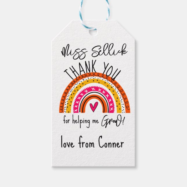 m'aider à développer des étiquettes cadeaux (Devant)